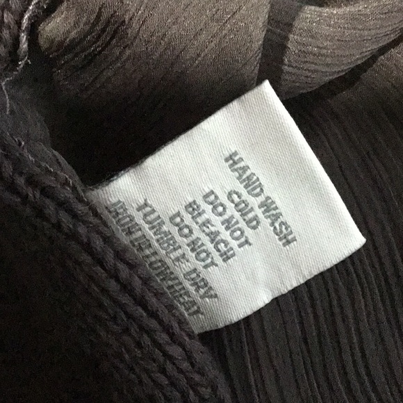 Mystree sheer tunic top with sweater trim - Picture 5 of 5